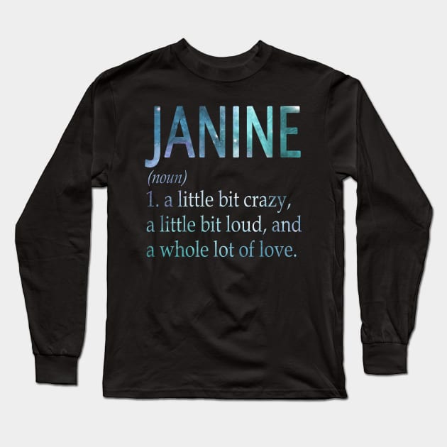 Janine Long Sleeve T-Shirt by Ban Guns Not Books- Typography fullcolor